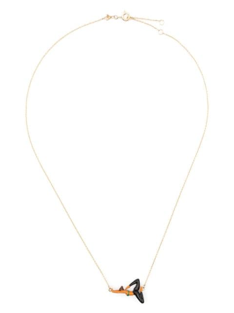 Aliita 9kt yellow gold Yoga necklace