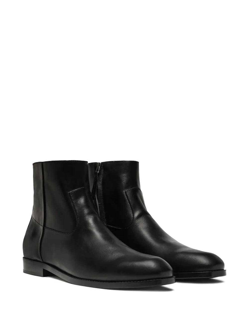 Shop Buttero Floyd Leather Ankle Boots In Black