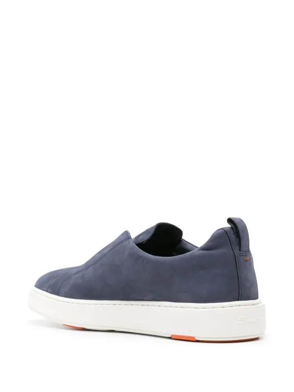 Santoni レザー スリッポンスニーカー | ブルー | FARFETCH JP
