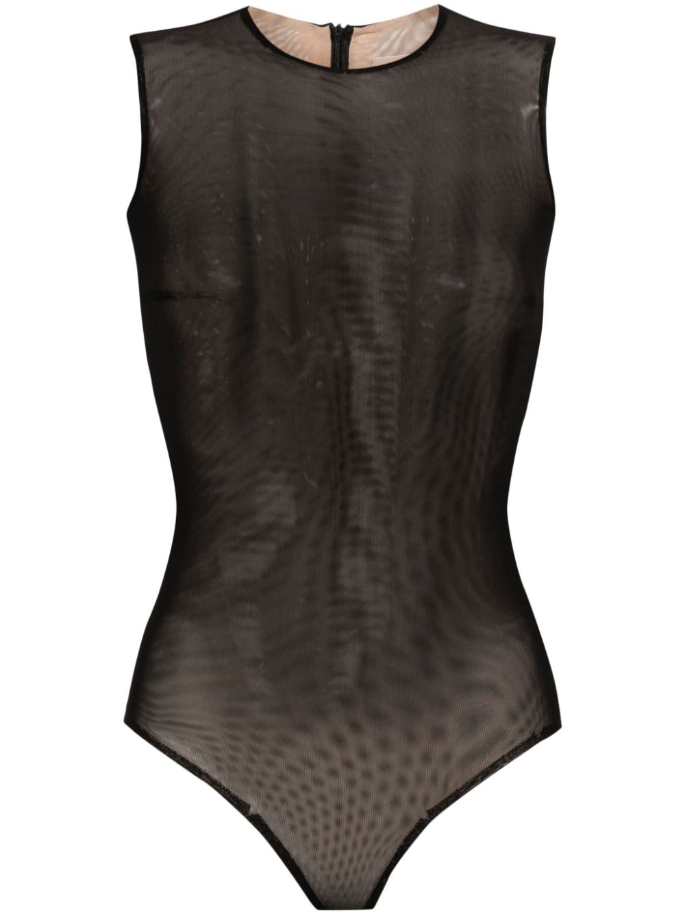 Blanca Vita Bryo mesh bodysuit - Nero