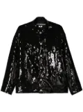 Junya Watanabe sequined shirt jacket - Black