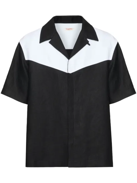 Valentino Garavani linen bowling shirt