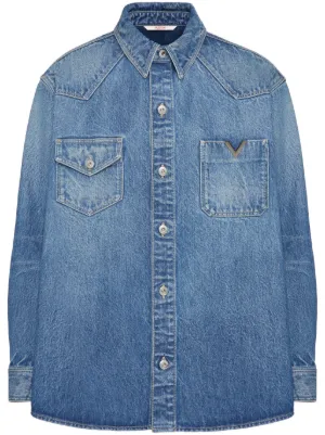 Valentino Garavani ヴァレンティノ ロックスタッズ デニムシャツ