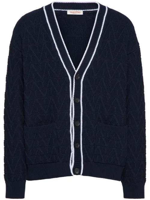 Cardigan Toile Iconographe en coton - Valentino Garavani - Modalova