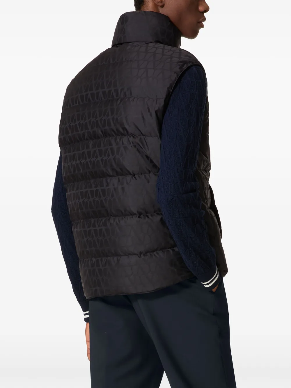 Valentino Garavani Toile Iconographe bodywarmer Blauw