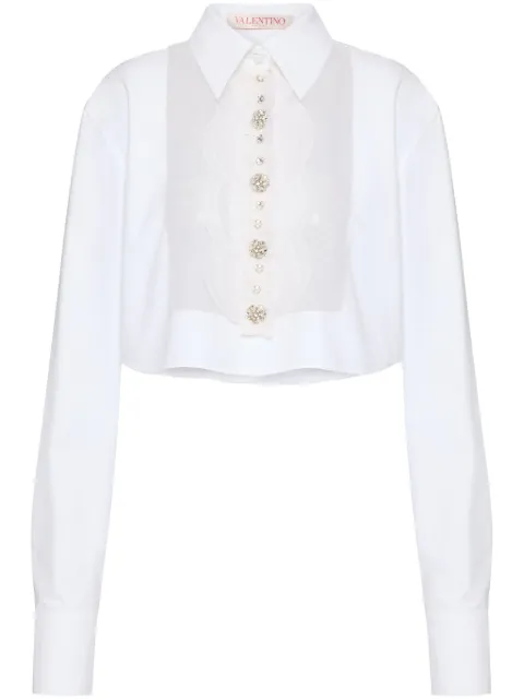 Valentino Garavani embroidered poplin shirt  