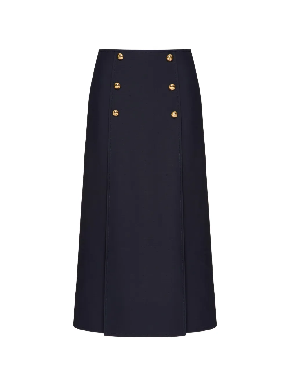 Valentino Garavani Crepe Couture midi-rok Blauw