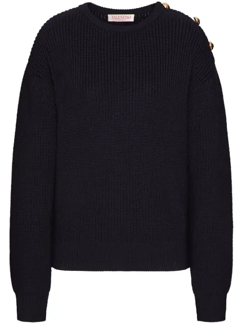 Valentino Garavani buttoned wool jumper