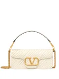 Valentino Garavani Locò textured shoulder bag - Neutrals