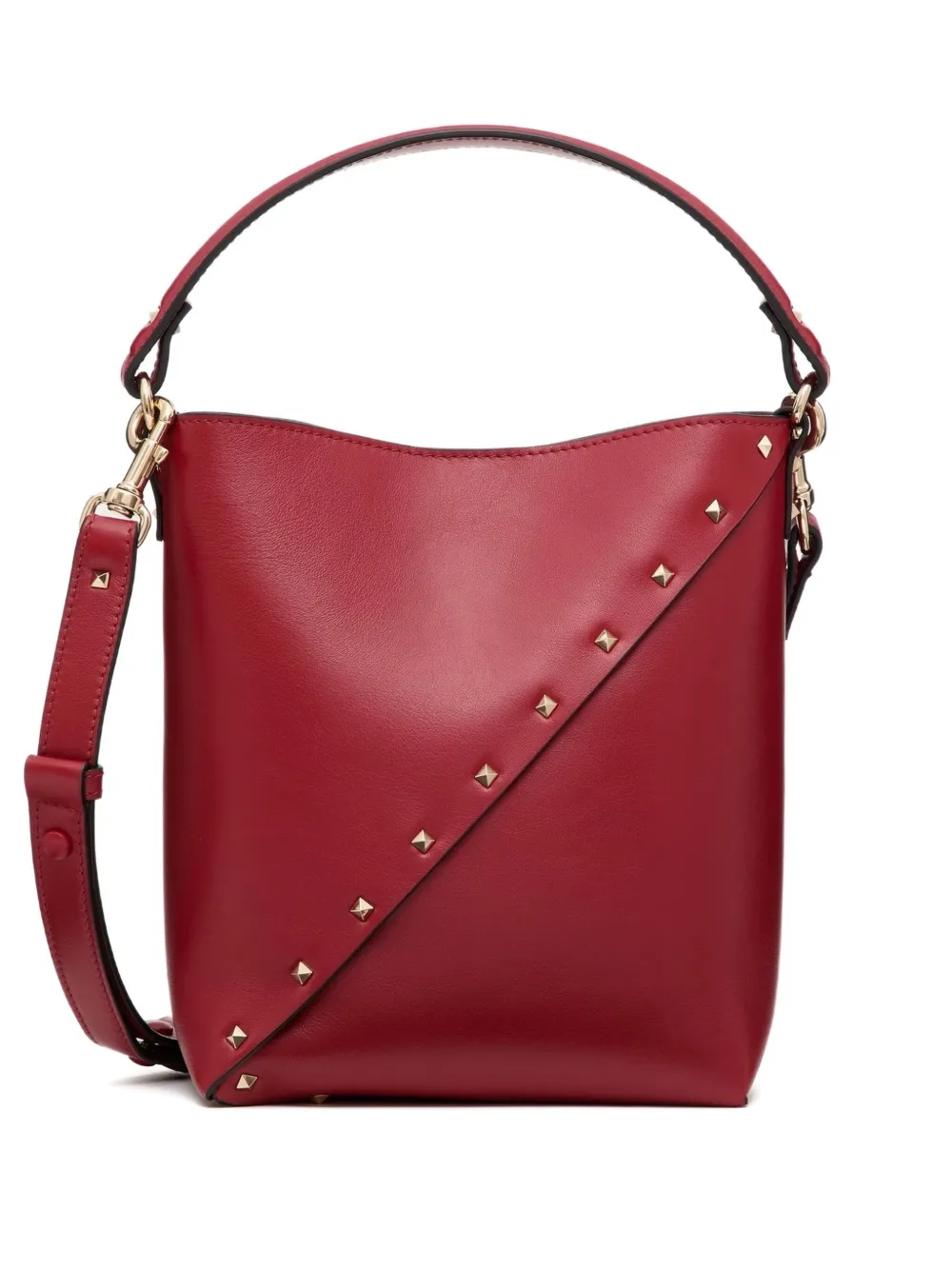 Valentino Garavani ロックスタッズ ハンドバッグ - レッド Valentino Garavani ロックスタッズ ハンドバッグ - レッド