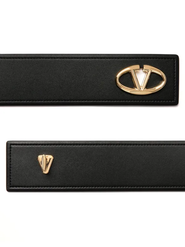 VALENTINO GARAVANI★Vロゴレザーベルト Valentino Garavani Vロゴ レザーベルト | ブラック | FARFETCH JP