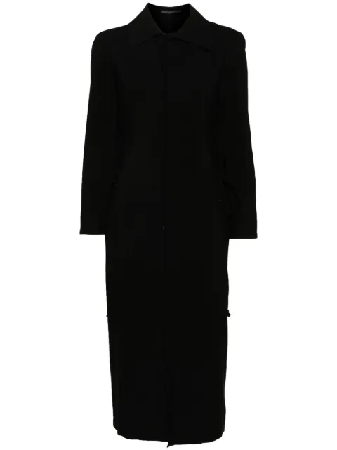 Yohji Yamamoto vestido midi camisero