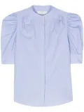 FRAME puff-sleeve cotton shirt - Blue