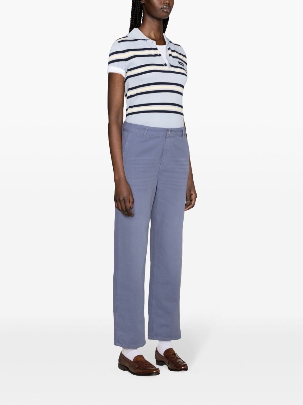 Shop Carhartt W' Pierce Straight-leg Trousers In Blue