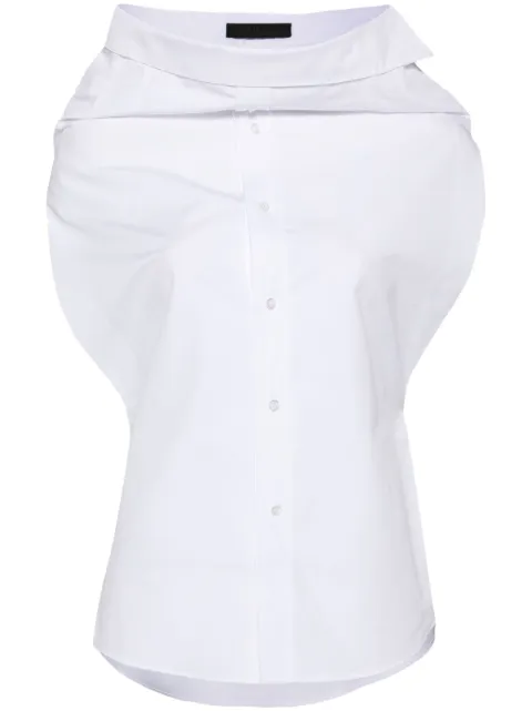 ALAINPAUL falda midi con camisa de popelina