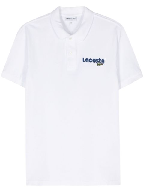 Lacoste logo-print pique polo shirt Men