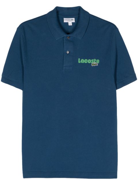 Lacoste logo-print pique polo shirt Men