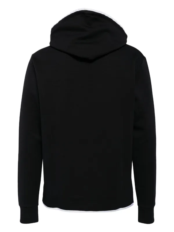 BOSS logo-print Hoodie | Blue | FARFETCH ZA