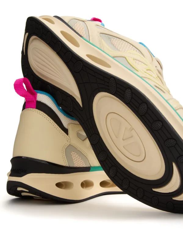 Valentino Garavani VLogo Easyjog Leather Sneakers | Neutrals