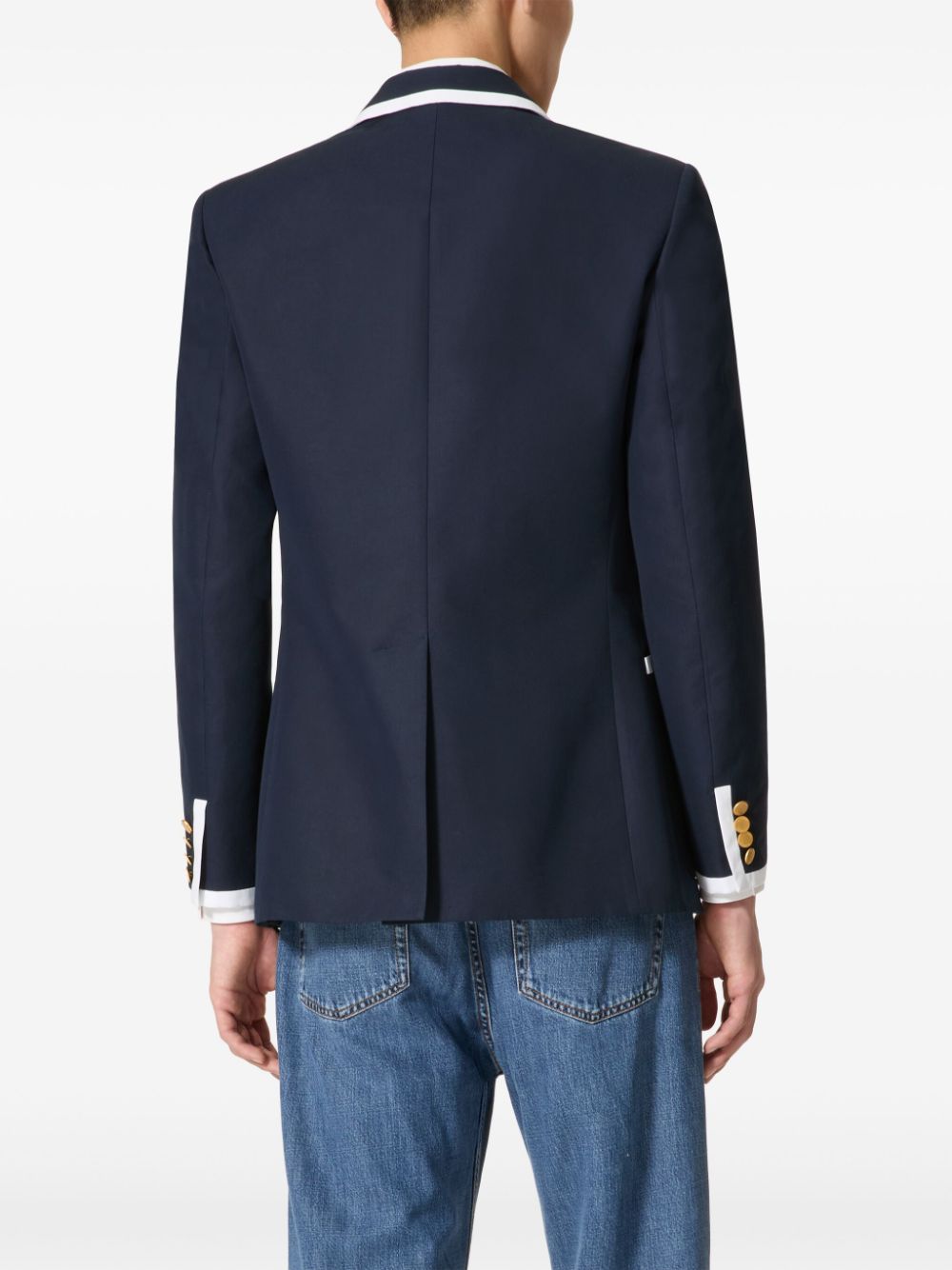 Valentino Garavani Katoenen blazer Blauw