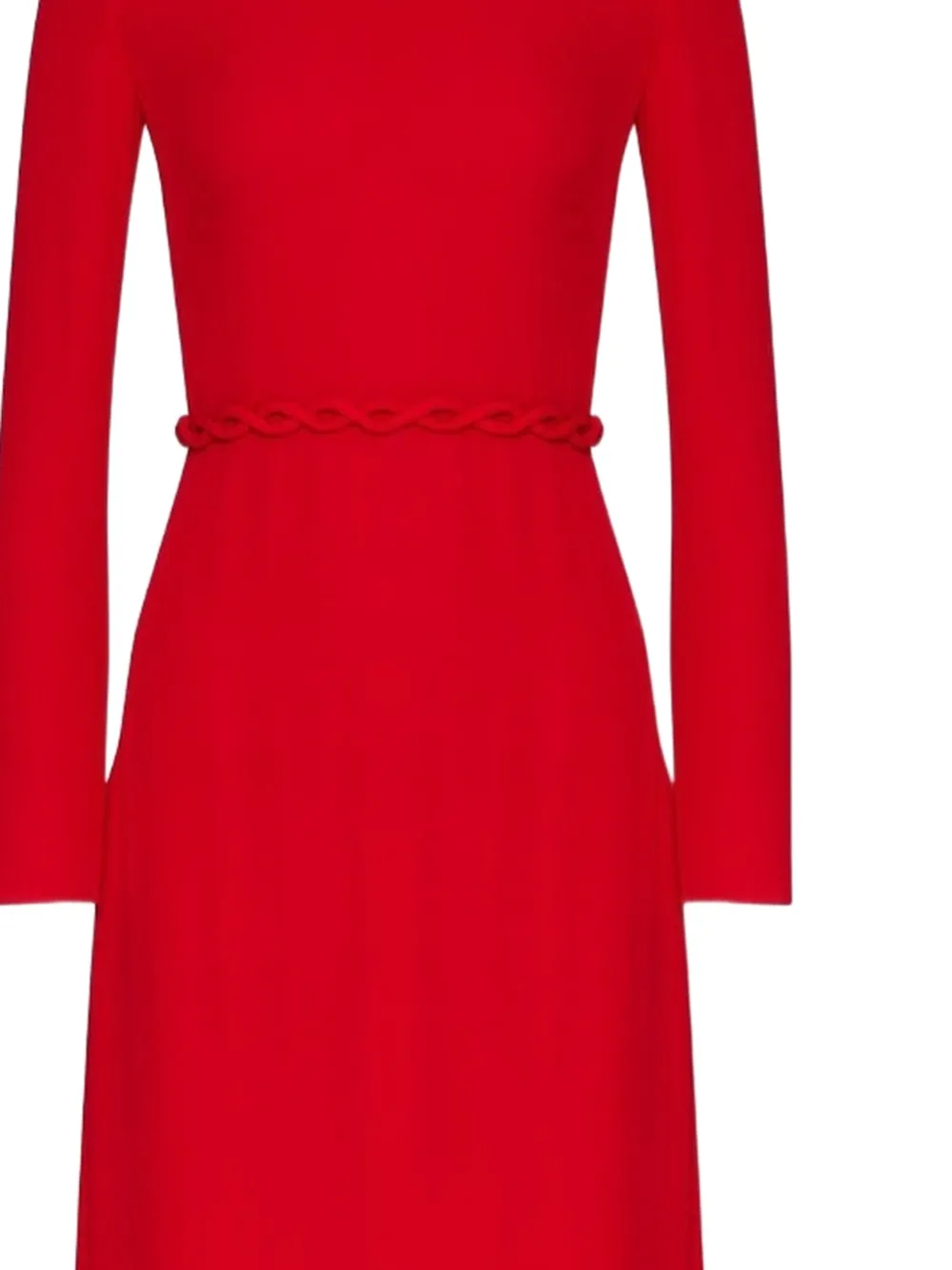 Valentino Garavani Avondjurk met riem Rood
