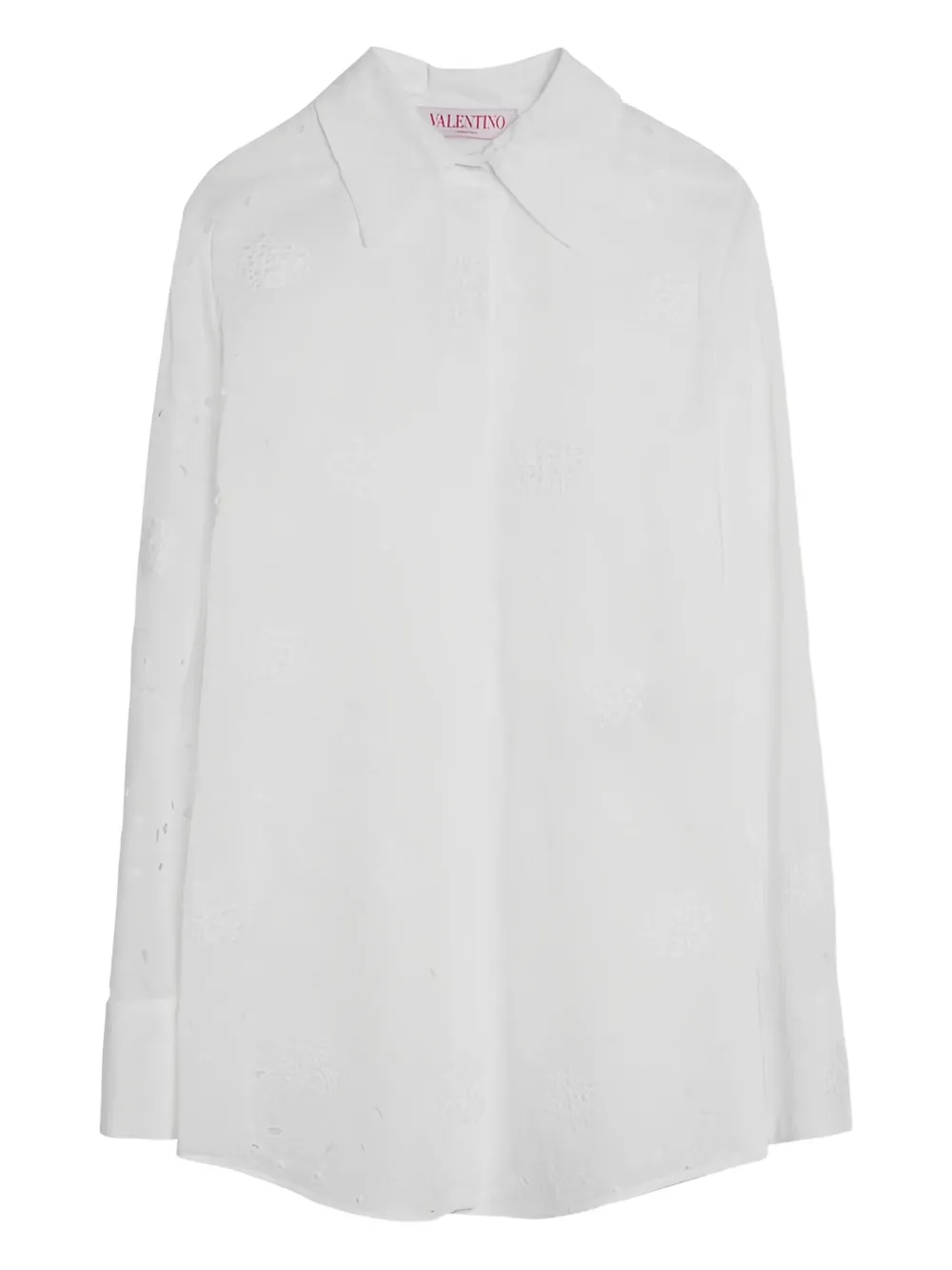 Valentino Garavani Broderie anglaise blouse Wit