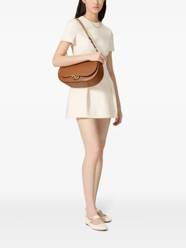 VALENTINO GARAVANI ◆ Ohval Medium Shoulder Bag Valentino Garavani Ohval Medium Shoulder Bag in Nappa