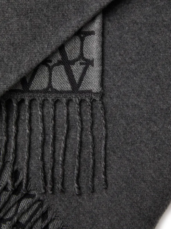 VALENTINO◆TOILE ICONOGRAPHE◆ケープ Valentino Garavani Toile Iconographe Double Poncho | Grey