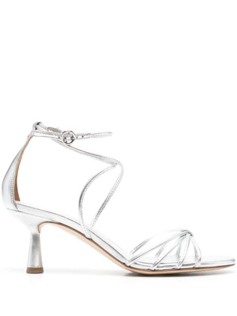 Luella 65mm metallic sandals