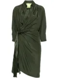 GAUGE81 Miya silk wrap dress - Green