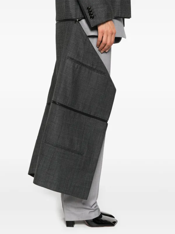 BETTTER x Zegna Transformer ノーカラーコート | グレー