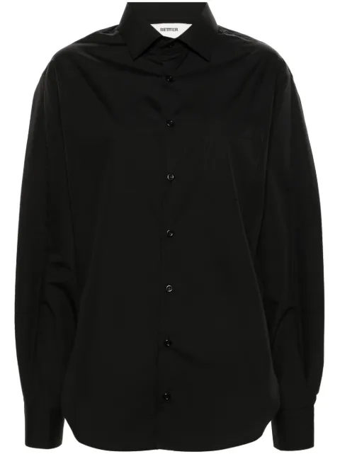 BETTTER camisa de popelina asimétrica