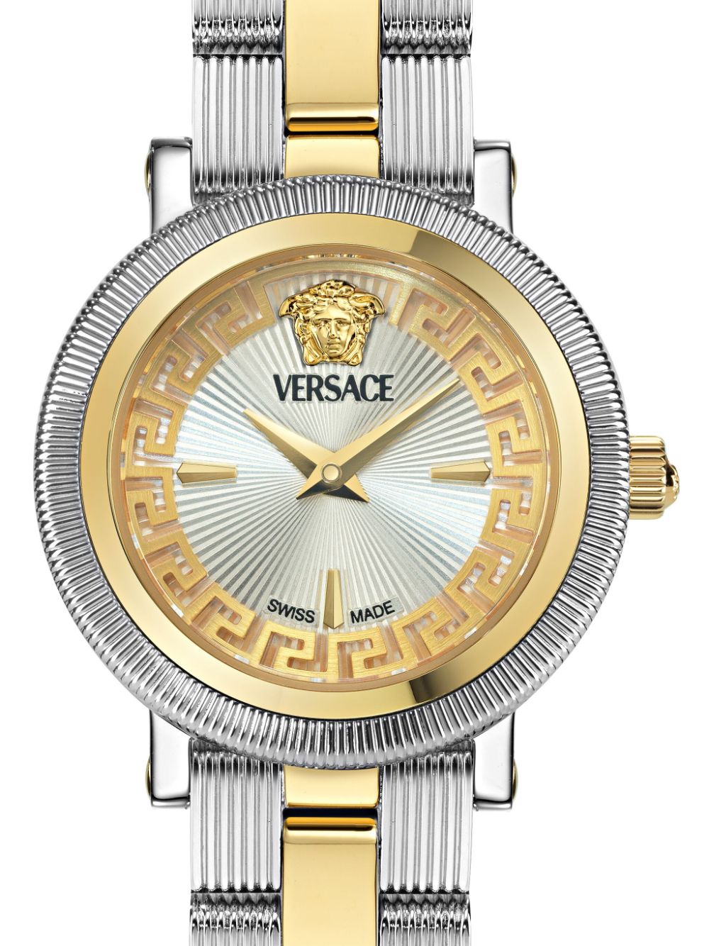 Versace Greca Flourish Petite horloge 28 mm - Wit