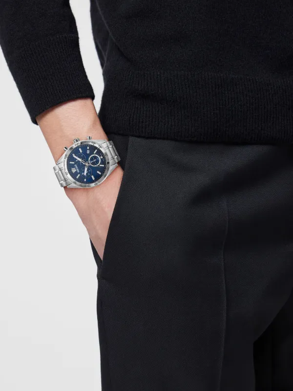 Versace Vコード クロノグラフ 41mm 腕時計 | ブルー | FARFETCH JP