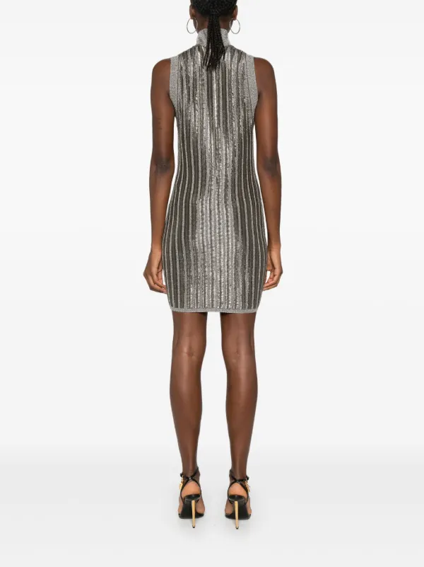 【関税込み】TOM FORD RIB KNIT MINI DRESS TOM FORD Lurex Ribbed Knit Mini Dress | Neiman Marcus