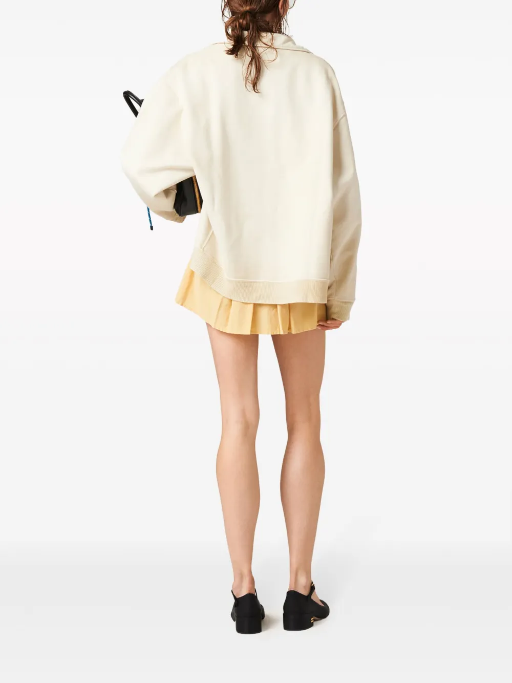 Miu Shirtjack met logo Beige