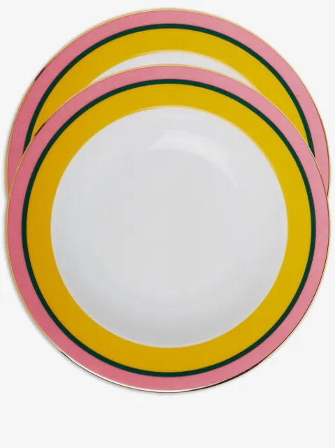 La DoubleJ Rainbow soup plates (set of two)