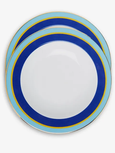 La DoubleJ Rainbow soup plates (set of two)