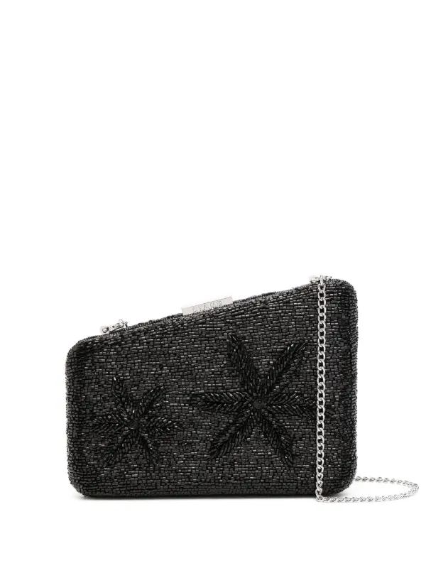 STAUD Carmella Beaded Clutch Bag Black FARFETCH CA