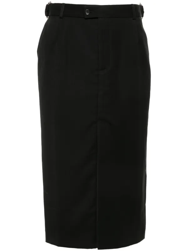 Bettter Waist-tabs Pencil Skirt in Black