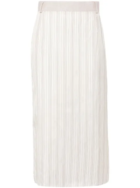 BETTTER falda midi con motivo de rayas de BETTTER x Zegna