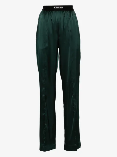 TOM FORD pantalones de pijama de seda satinados