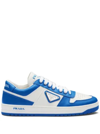 Prada Downtown Leather Sneakers White FARFETCH AE