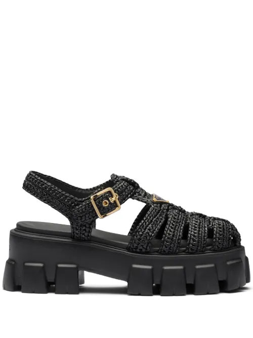 Sandales plateforme à brides - Prada - Modalova