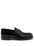 Prada logo plaque loafers - Black