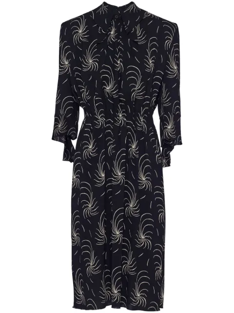 Prada graphic-print crepe shirtdress