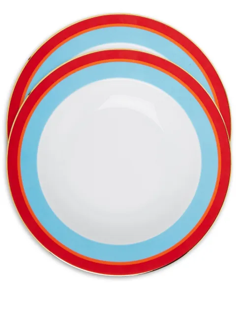 La DoubleJ Rainbow soup plates (set of two)