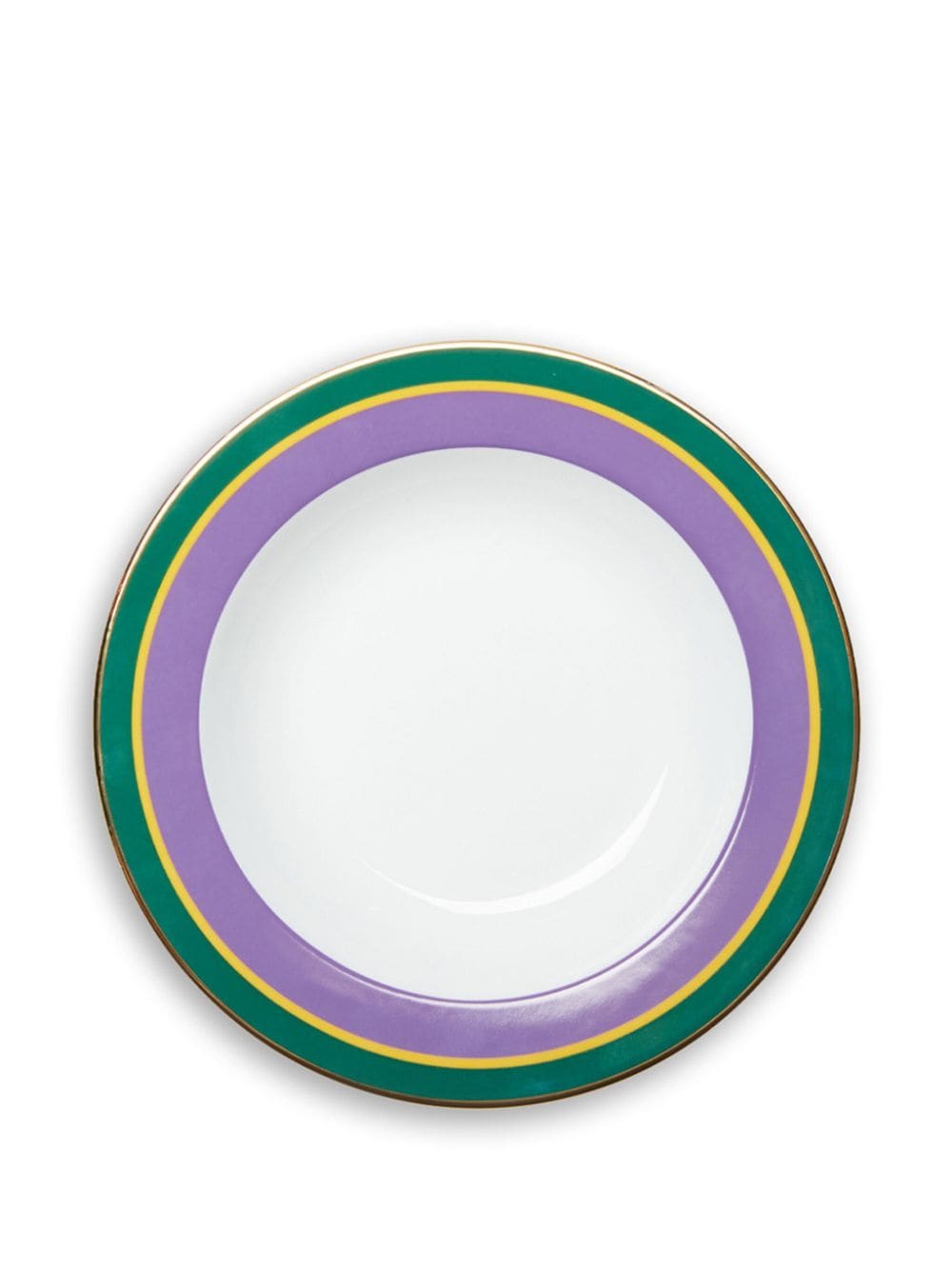 Shop La Doublej Rainbow Soup Plates (set Of Two) In Purple