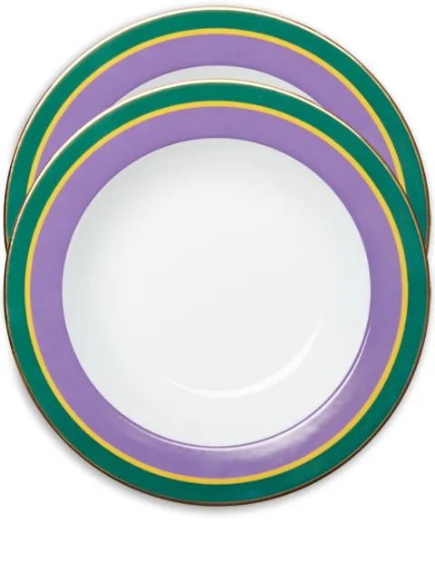 La DoubleJ Rainbow soup plates (set of two)