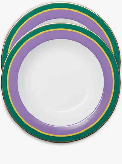 La DoubleJ Rainbow soup plates (set of two)